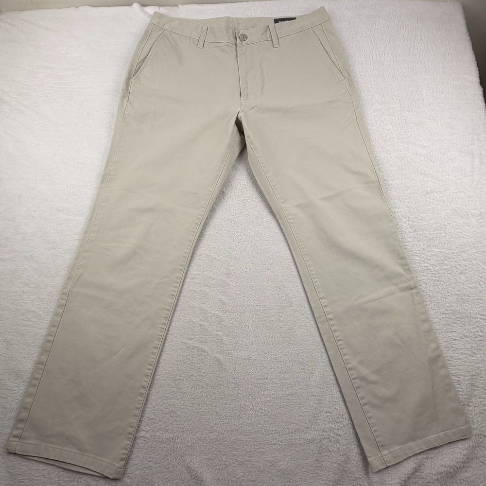 Bonobos Chinos Mens 34x30 Tan Slim Fit Washed Cotton Stretch Khaki Pants
